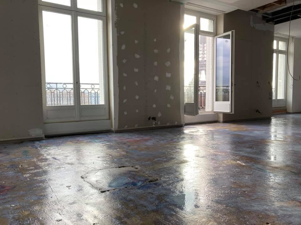 Chape adh&eacute;rente 3 cm dans un appartement de prestige &agrave; Paris image 2